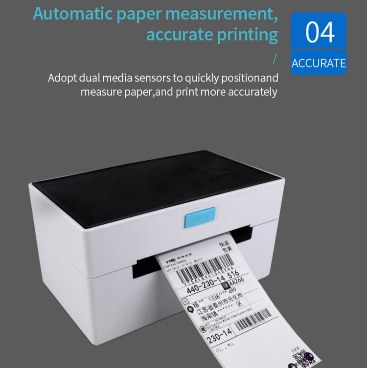 POS-9220 100x150mm Thermal Express Bill Self-adhesive Label Printer, USB + Bluetooth with Holder Version, UK Plug - Printer by PMC Jewellery | Online Shopping South Africa | PMC Jewellery | Buy Now Pay Later Mobicred