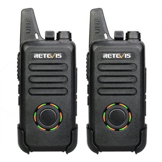 1 Pair RETEVIS RT22S US Frequency 22CHS FRS License-free Two Way Radio Handheld Walkie Talkie, US Plug(Black) - Handheld Walkie Talkie by RETEVIS | Online Shopping South Africa | PMC Jewellery | Buy Now Pay Later Mobicred