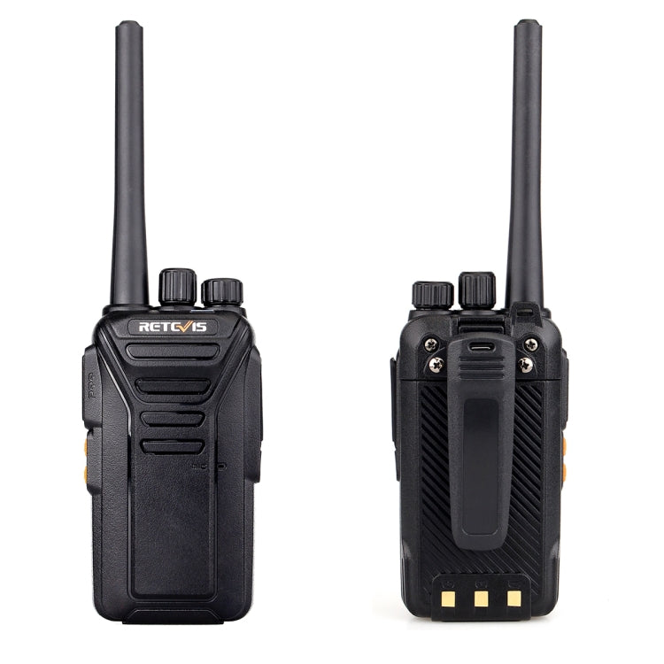 RETEVIS RT27 0.5W EU Frequency 446MHz 16CHS FRS Two Way Radio Handheld Walkie Talkie, EU Plug(Black) - Handheld Walkie Talkie by RETEVIS | Online Shopping South Africa | PMC Jewellery | Buy Now Pay Later Mobicred