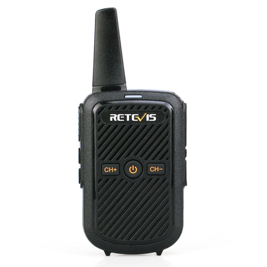 RETEVIS RT15 400-470MHz 16CHS Mini Two Way Radio Walkie Talkie, EU Plug(Black) - Handheld Walkie Talkie by RETEVIS | Online Shopping South Africa | PMC Jewellery | Buy Now Pay Later Mobicred