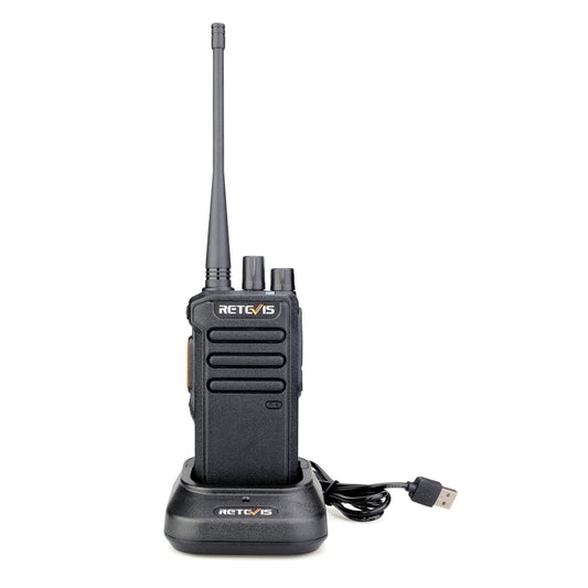 RETEVIS RT43 5W UHF 400-480MHz 32CHS DMR Digital Two Way Radio Handheld Walkie Talkie, EU Plug(Black) - Handheld Walkie Talkie by RETEVIS | Online Shopping South Africa | PMC Jewellery | Buy Now Pay Later Mobicred