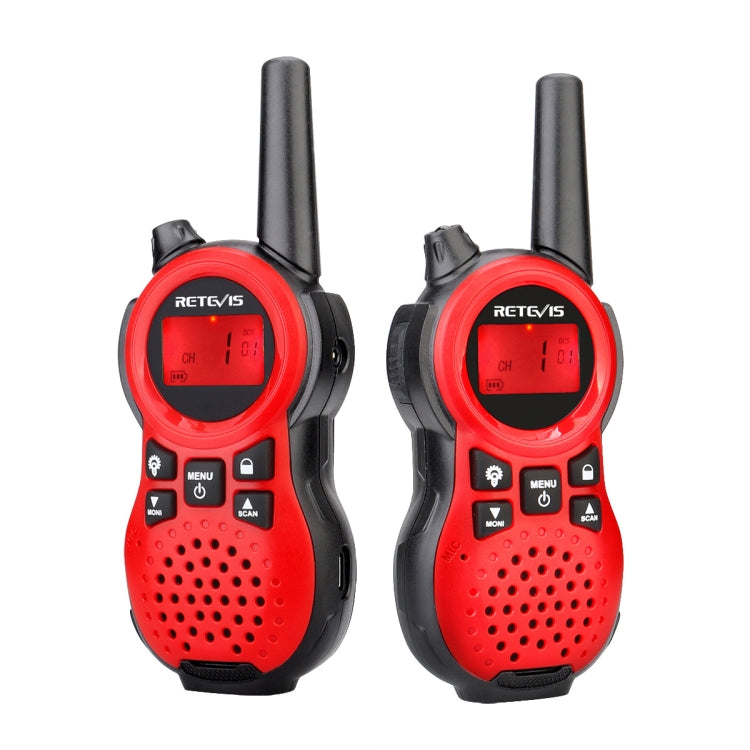 1 Pair RETEVIS RT38 US Frequency 22CHS FRS License-free Children Handheld Walkie Talkie(Red) - Children by RETEVIS | Online Shopping South Africa | PMC Jewellery | Buy Now Pay Later Mobicred