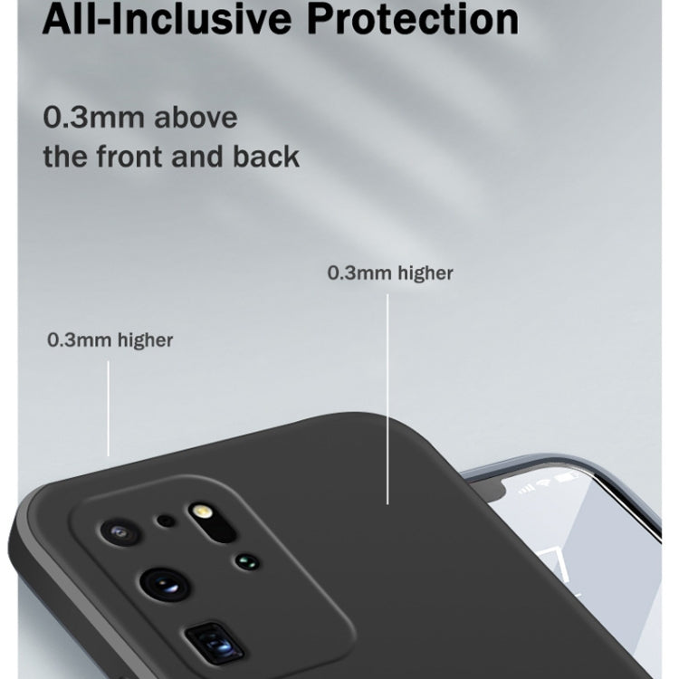 For Samsung Galaxy S20 Ultra Solid Color Imitation Liquid Silicone Straight Edge Dropproof Full Coverage Protective Case(Matcha Green) - Galaxy Phone Cases by PMC TechLife | Online Shopping South Africa | PMC TechLife