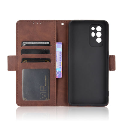 For OPPO A94 5G / Reno5Z 5G / F19 Pro+ 5G Skin Feel Calf Pattern Horizontal Flip Leather Case with Holder & Card Slots & Photo Frame(Brown) - OPPO Cases by PMC Jewellery | Online Shopping South Africa | PMC Jewellery | Buy Now Pay Later Mobicred