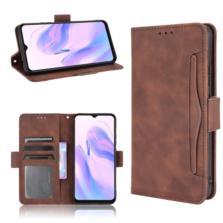 For Blackview A70 (2021) Skin Feel Calf Pattern Horizontal Flip Leather Case with Holder & Card Slots & Photo Frame(Brown) - More Brand by PMC TechLife | Online Shopping South Africa | PMC TechLife | Buy Now Pay Later Mobicred