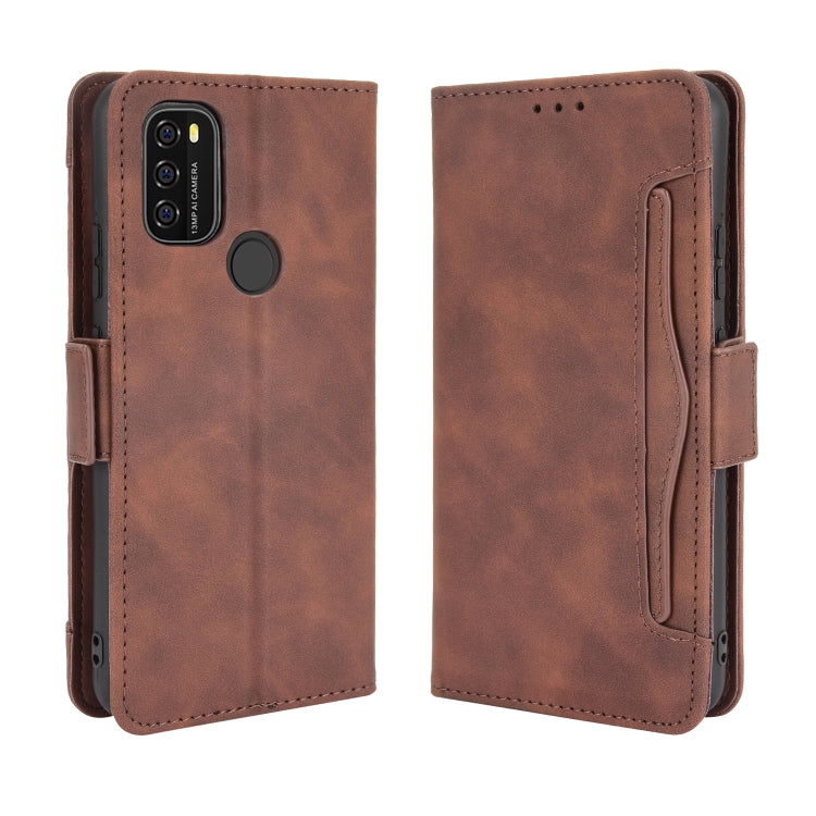 For Blackview A70 (2021) Skin Feel Calf Pattern Horizontal Flip Leather Case with Holder & Card Slots & Photo Frame(Brown) - More Brand by PMC TechLife | Online Shopping South Africa | PMC TechLife | Buy Now Pay Later Mobicred