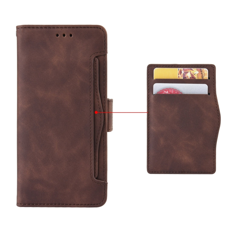 For Blackview A70 (2021) Skin Feel Calf Pattern Horizontal Flip Leather Case with Holder & Card Slots & Photo Frame(Brown) - More Brand by PMC Jewellery | Online Shopping South Africa | PMC Jewellery | Buy Now Pay Later Mobicred
