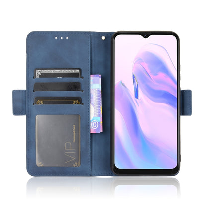 For Blackview A70 (2021) Skin Feel Calf Pattern Horizontal Flip Leather Case with Holder & Card Slots & Photo Frame(Blue) - More Brand by PMC Jewellery | Online Shopping South Africa | PMC Jewellery | Buy Now Pay Later Mobicred