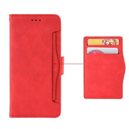 For Blackview A70 (2021) Skin Feel Calf Pattern Horizontal Flip Leather Case with Holder & Card Slots & Photo Frame(Red) - More Brand by PMC Jewellery | Online Shopping South Africa | PMC Jewellery