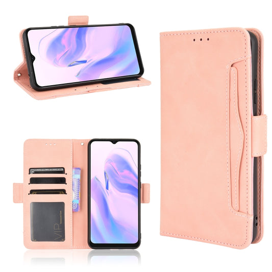 For Blackview A70 (2021) Skin Feel Calf Pattern Horizontal Flip Leather Case with Holder & Card Slots & Photo Frame(Pink) - More Brand by PMC Jewellery | Online Shopping South Africa | PMC Jewellery | Buy Now Pay Later Mobicred