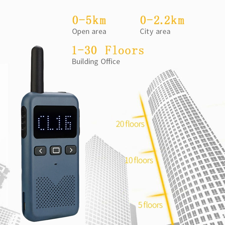 RETEVIS RB619 PMR446 16CHS License-free Two Way Radio Handheld Walkie Talkie, EU Plug(Navy Blue) - Handheld Walkie Talkie by RETEVIS | Online Shopping South Africa | PMC Jewellery | Buy Now Pay Later Mobicred