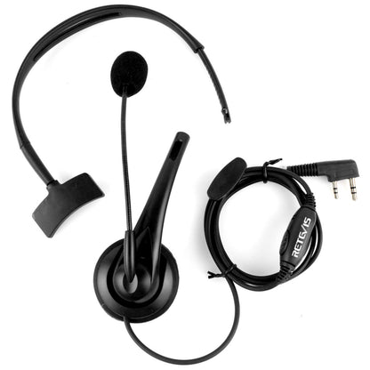 RETEVIS TK 2 Pin PTT Headphone Microphone for H-777 / RT-5R / RT-5RV / RT-B6 - Microphones & Headsets by RETEVIS | Online Shopping South Africa | PMC Jewellery