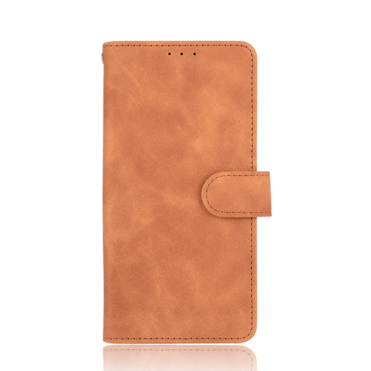 For Blackview BV6600 Solid Color Skin Feel Magnetic Buckle Horizontal Flip Calf Texture PU Leather Case with Holder & Card Slots & Wallet(Brown) - More Brand by PMC Jewellery | Online Shopping South Africa | PMC Jewellery