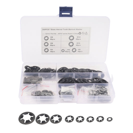 A5707 280 PCS Torx Bearing Clamp Retaining Ring Manganese Steel Quick Speed Locking Washer - Booster Cable & Clip by PMC Jewellery | Online Shopping South Africa | PMC Jewellery | Buy Now Pay Later Mobicred