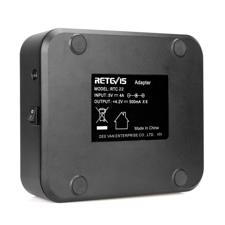 RETEVIS RTC22 Multi-function Six-Way Walkie Talkie Charger for Retevis RT22, EU Plug - free shipping - PMC Jewellery - Order now!