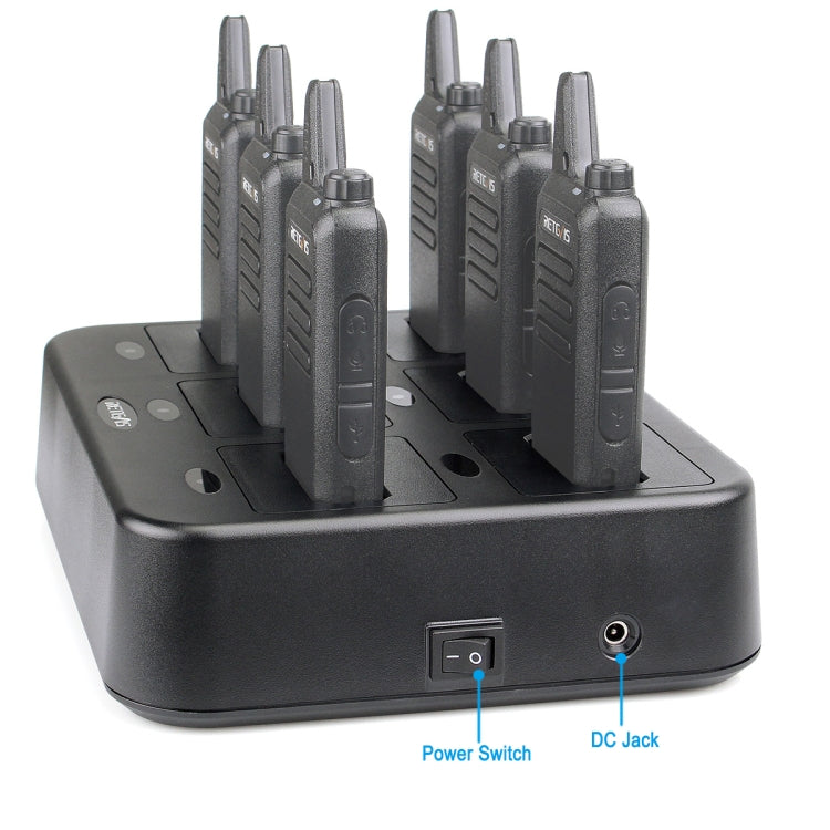 RETEVIS RTC22 Multi-function Six-Way Walkie Talkie Charger for Retevis RT22, US Plug - Batteries & Chargers by RETEVIS | Online Shopping South Africa | PMC Jewellery | Buy Now Pay Later Mobicred