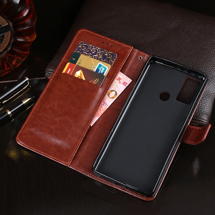 For Cubot C20 idewei Crazy Horse Texture Horizontal Flip Leather Case with Holder & Card Slots & Wallet(Red) - More Brand by idewei | Online Shopping South Africa | PMC Jewellery | Buy Now Pay Later Mobicred