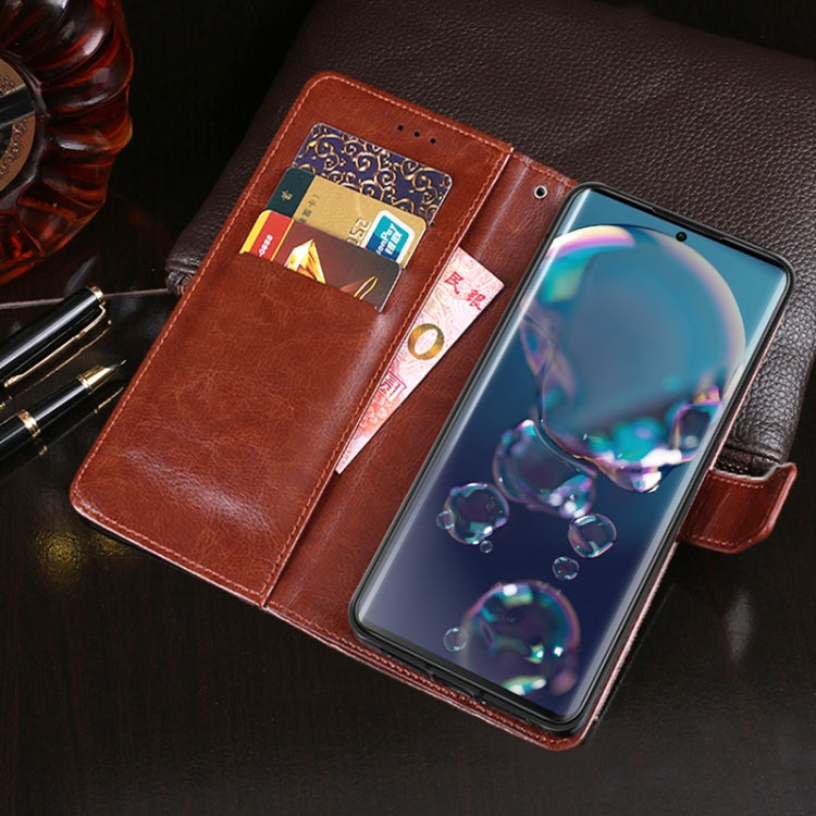 For Sharp Aquos R6 idewei Crazy Horse Texture Horizontal Flip Leather Case with Holder & Card Slots & Wallet(Black) - More Brand by idewei | Online Shopping South Africa | PMC Jewellery | Buy Now Pay Later Mobicred