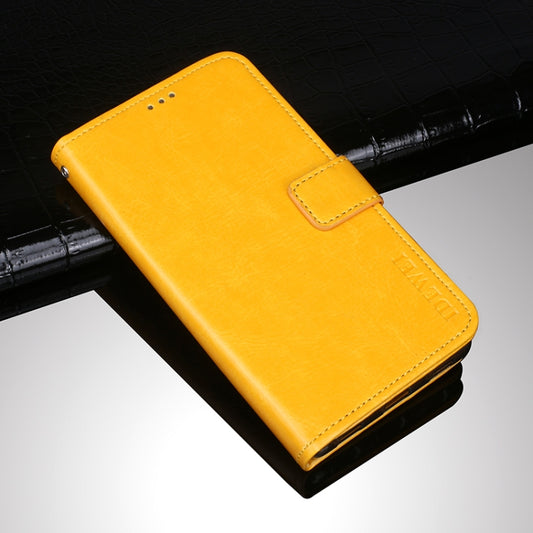 For Wiko Y51 idewei Crazy Horse Texture Horizontal Flip Leather Case with Holder & Card Slots & Wallet(Yellow) - Wiko by idewei | Online Shopping South Africa | PMC Jewellery | Buy Now Pay Later Mobicred