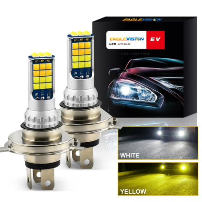 2 PCS V6 H4 DC9-36V 30W 3000LM IP65 Car LED Double Color Fog Light with 30LEDs SMD-2525 Lamp - Fog / Driving Lights by PMC Jewellery | Online Shopping South Africa | PMC Jewellery | Buy Now Pay Later Mobicred