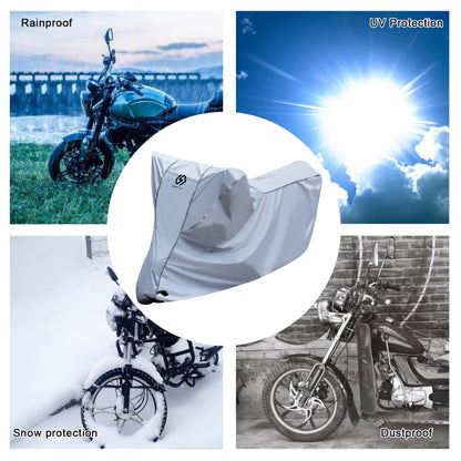 WUPP CS-1410B1 Motorcycle Thickened Oxford Cloth All-inclusive Waterproof Sun-proof Protective Cover, Size:S(Silver) - Protective Gear by WUPP | Online Shopping South Africa | PMC Jewellery | Buy Now Pay Later Mobicred