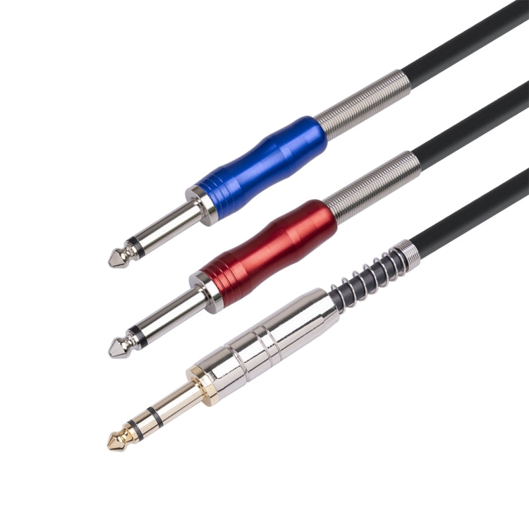 BLS0201-50 Stereo 6.35mm Male to Dual Mono 6.35mm Audio Cable, Length:5m - Microphone Audio Cable & Connector by PMC Jewellery | Online Shopping South Africa | PMC Jewellery | Buy Now Pay Later Mobicred