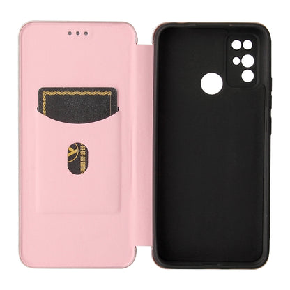 For Doogee X96 Pro Carbon Fiber Texture Horizontal Flip TPU + PC + PU Leather Case with Card Slot(Pink) - More Brand by PMC Jewellery | Online Shopping South Africa | PMC Jewellery | Buy Now Pay Later Mobicred