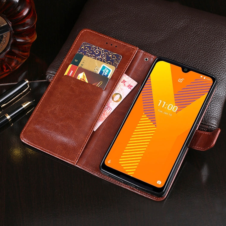 For Wiko Y62 idewei Crazy Horse Texture Horizontal Flip Leather Case with Holder & Card Slots & Wallet(Brown) - More Brand by idewei | Online Shopping South Africa | PMC Jewellery | Buy Now Pay Later Mobicred