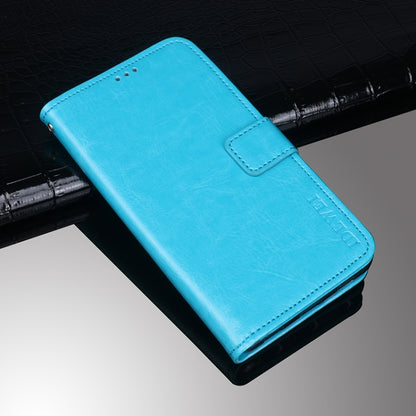 For Wiko Y62 idewei Crazy Horse Texture Horizontal Flip Leather Case with Holder & Card Slots & Wallet(Sky Blue) - More Brand by idewei | Online Shopping South Africa | PMC Jewellery | Buy Now Pay Later Mobicred