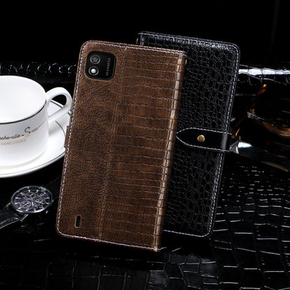 For Wiko Y62 idewei Crocodile Texture Horizontal Flip Leather Case with Holder & Card Slots & Wallet(Black) - Wiko by idewei | Online Shopping South Africa | PMC Jewellery | Buy Now Pay Later Mobicred