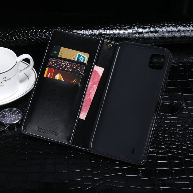 For Wiko Y62 idewei Crocodile Texture Horizontal Flip Leather Case with Holder & Card Slots & Wallet(Black) - More Brand by idewei | Online Shopping South Africa | PMC Jewellery | Buy Now Pay Later Mobicred