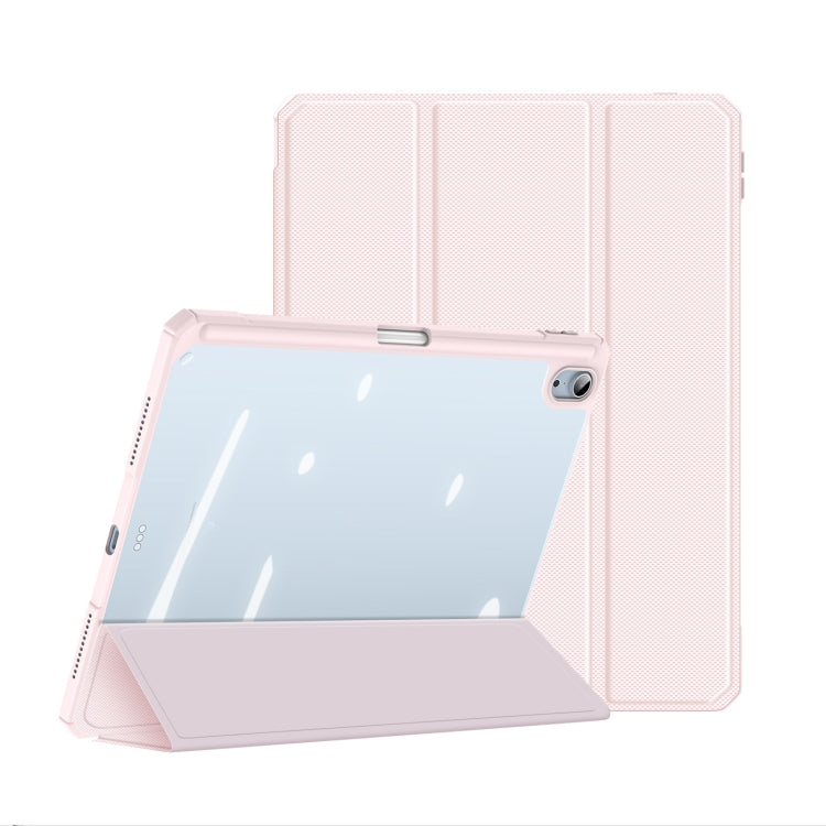 DUX DUCIS TOBY Series Shockproof PU Leather + PC + TPU Flip Smart Case For iPad Air 11 2025 / 2024 / Air 2022 / 2020 10.9(Pink) - iPad Air (2022) / (2020) 10.9 Cases by DUX DUCIS | Online Shopping South Africa | PMC Jewellery | Buy Now Pay Later Mobicred