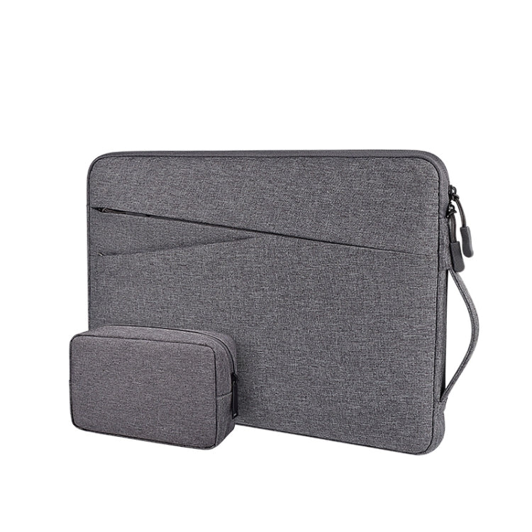 ND01DS Polyester Notebook Laptop Liner Bag with Small Bag, Size:13.3 inch(Deep Space Gray) - 13.3 inch by PMC Jewellery | Online Shopping South Africa | PMC Jewellery | Buy Now Pay Later Mobicred