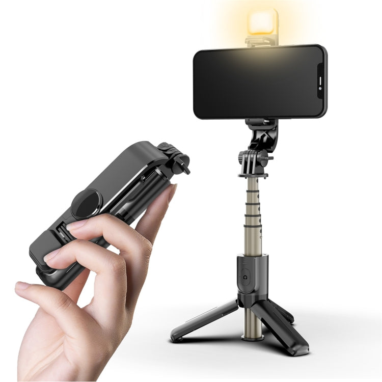 L10S Mini Fill Light Bluetooth Selfie Stick Tripod Mobile Phone Holder - Selfie Sticks by PMC Jewellery | Online Shopping South Africa | PMC Jewellery | Buy Now Pay Later Mobicred