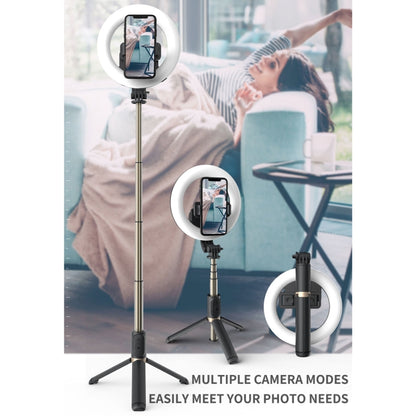 Q07 6 Inch Ring Light Portable Bluetooth Selfie Stick Tripod - Selfie Sticks by PMC Jewellery | Online Shopping South Africa | PMC Jewellery | Buy Now Pay Later Mobicred