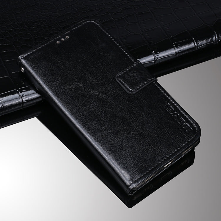 For Doogee X95 / X95 Pro idewei Crazy Horse Texture Horizontal Flip Leather Case with Holder & Card Slots & Wallet(Black) - More Brand by idewei | Online Shopping South Africa | PMC Jewellery | Buy Now Pay Later Mobicred