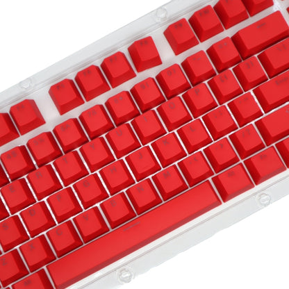 HXSJ P9 104 Keys PBT Color Mechanical Keyboard Keycaps(Red) - Other by HXSJ | Online Shopping South Africa | PMC Jewellery | Buy Now Pay Later Mobicred