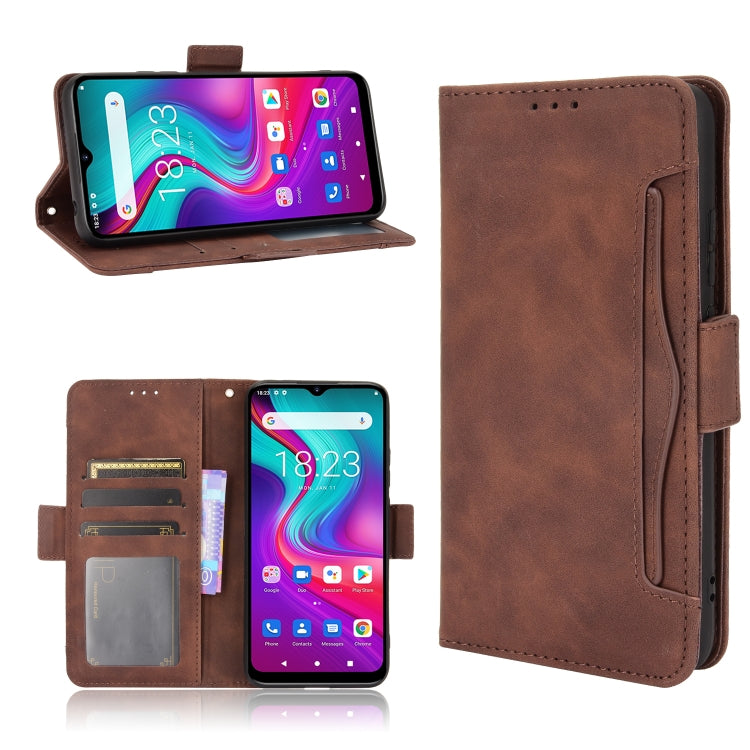 For Doogee X96 Pro Skin Feel Calf Pattern Horizontal Flip Leather Case with Holder & Card Slots & Photo Frame(Brown) - More Brand by PMC Jewellery | Online Shopping South Africa | PMC Jewellery | Buy Now Pay Later Mobicred