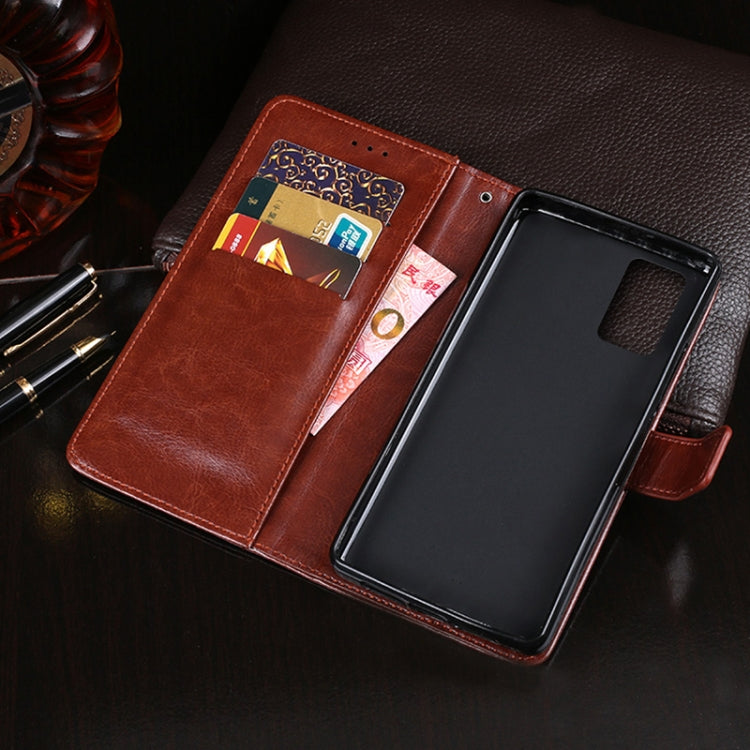 For Blackview A100 idewei Crazy Horse Texture Horizontal Flip Leather Case with Holder & Card Slots & Wallet(White) - More Brand by idewei | Online Shopping South Africa | PMC TechLife | Buy Now Pay Later Mobicred