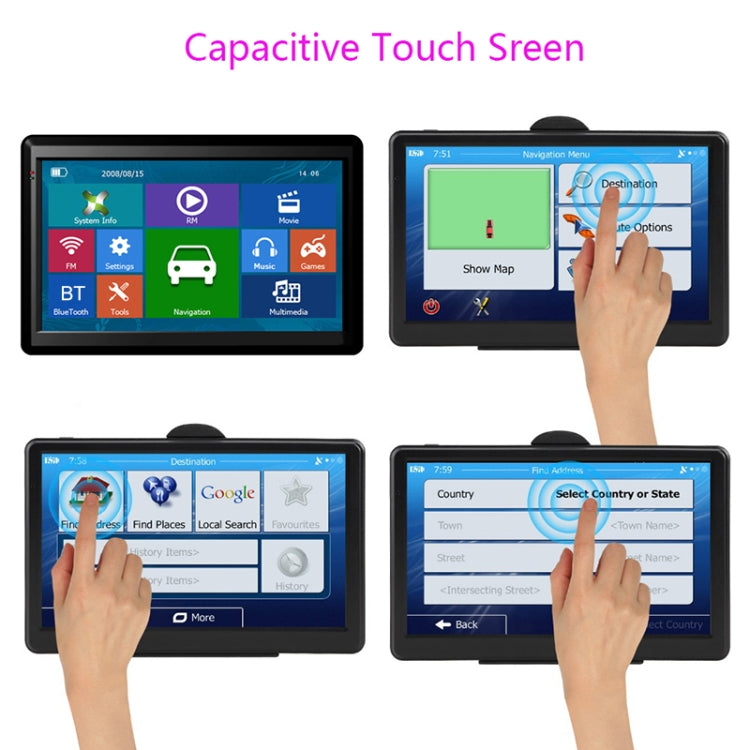 X20 7 inch Car GPS Navigator 8G+256M Capacitive Screen Bluetooth Reversing Image, Specification:Australia Map - Car MP3 & MP4 & MP5 by PMC TechLife | Online Shopping South Africa | PMC TechLife | Buy Now Pay Later Mobicred