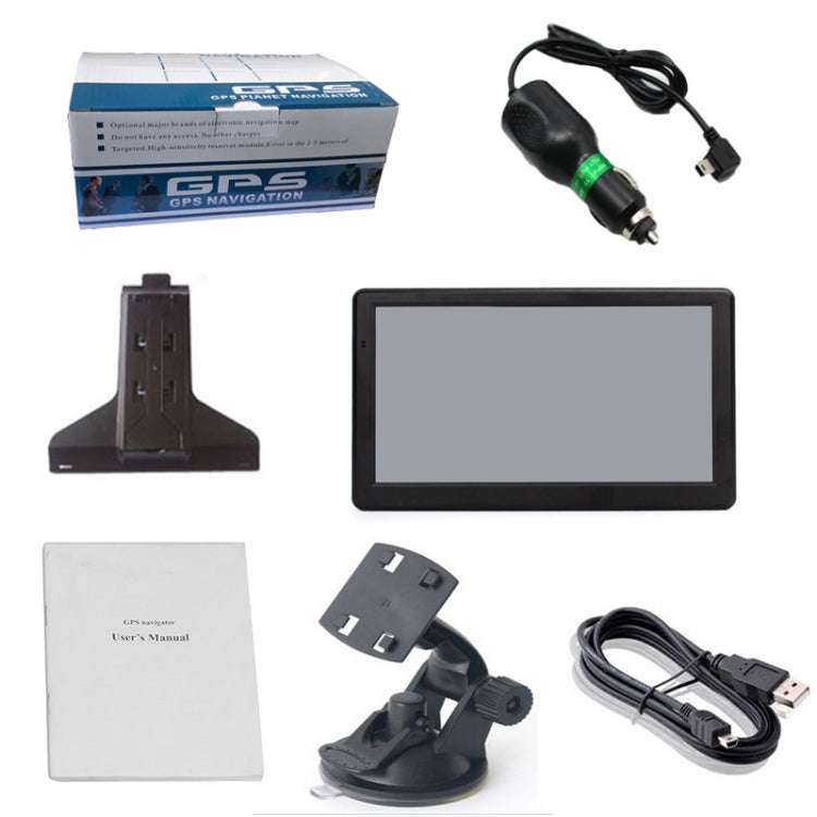 7 inch Car GPS Navigator 8G+256M Capacitive Screen High Configuration, Specification: Russia + Belarus + Ukraine Map - Car MP3 & MP4 & MP5 by PMC TechLife | Online Shopping South Africa | PMC TechLife | Buy Now Pay Later Mobicred
