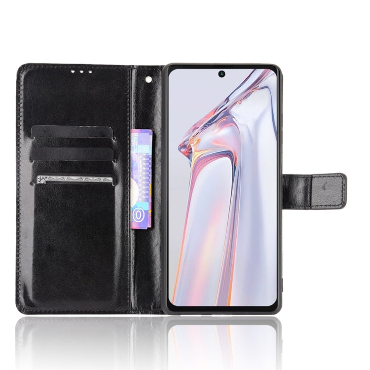 For Blackview A100 Crazy Horse Texture Horizontal Flip Leather Case with Holder & Card Slots & Lanyard(Black) - More Brand by PMC Jewellery | Online Shopping South Africa | PMC Jewellery | Buy Now Pay Later Mobicred