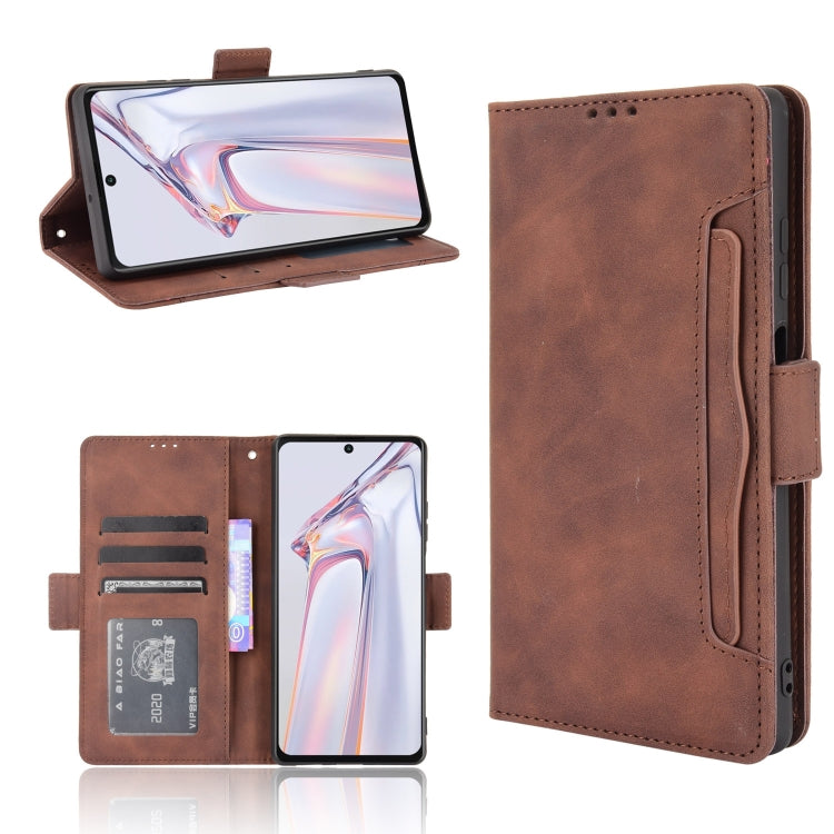 For Blackview A100 Skin Feel Calf Pattern Horizontal Flip Leather Case with Holder & Card Slots & Photo Frame(Brown) - More Brand by PMC Jewellery | Online Shopping South Africa | PMC Jewellery | Buy Now Pay Later Mobicred