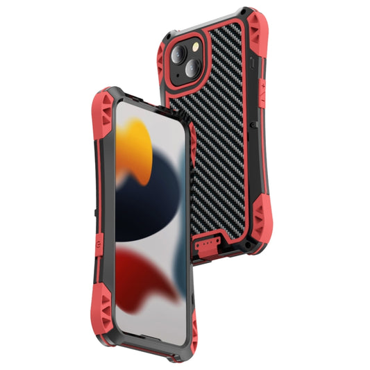 For iPhone 13 R-JUST AMIRA Shockproof Dustproof Waterproof Metal Protective Case(Red) - iPhone 13 Cases by R-JUST | Online Shopping South Africa | PMC Jewellery
