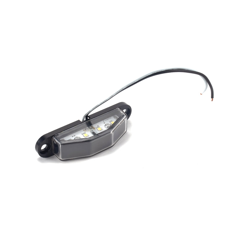 A4067 Trailer / RV / Truck 10-30V 4LED Triangle License Plate Light - License Plate Lights by PMC TechLife | Online Shopping South Africa | PMC TechLife | Buy Now Pay Later Mobicred
