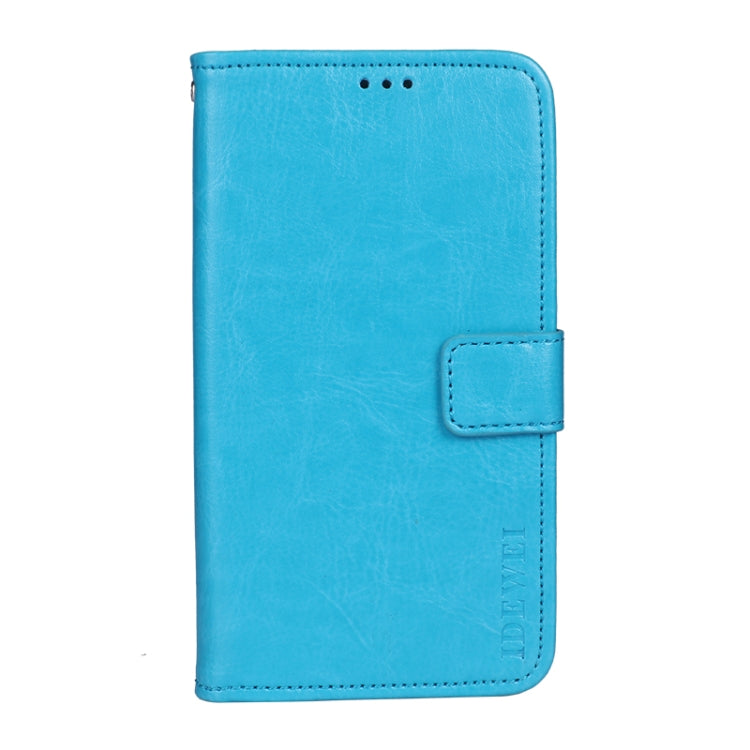 idewei Crazy Horse Texture Horizontal Flip Leather Case with Holder & Card Slots & Wallet For Doogee S97 Pro(Sky Blue) - More Brand by idewei | Online Shopping South Africa | PMC Jewellery | Buy Now Pay Later Mobicred