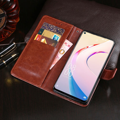 idewei Crazy Horse Texture Horizontal Flip Leather Case with Holder & Card Slots & Wallet For Oukitel C21 Pro(Sky Blue) - More Brand by idewei | Online Shopping South Africa | PMC Jewellery | Buy Now Pay Later Mobicred