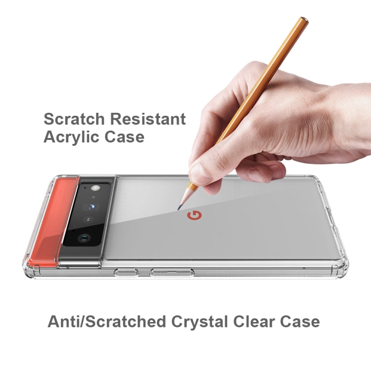 Shockproof Scratchproof TPU + Acrylic Protective Case For Google Pixel 6 Pro(Transparent) - Google Cases by PMC TechLife | Online Shopping South Africa | PMC TechLife