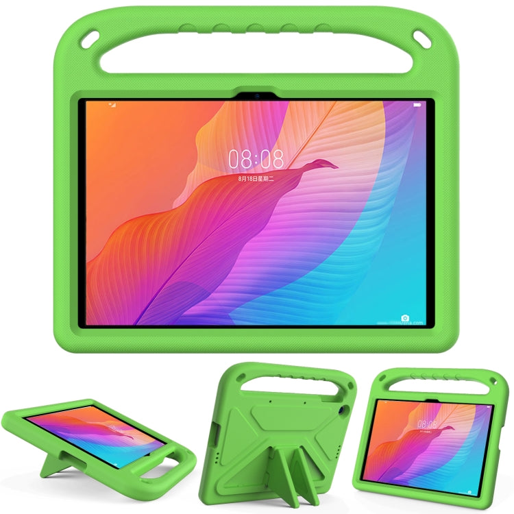 For Huawei Enjoy Tablet 2 / MatePad T10 / T10s Portable Handle EVA Shockproof Anti Falling Protective Case with Triangle Holder(Green) - Huawei by PMC TechLife | Online Shopping South Africa | PMC TechLife | Buy Now Pay Later Mobicred