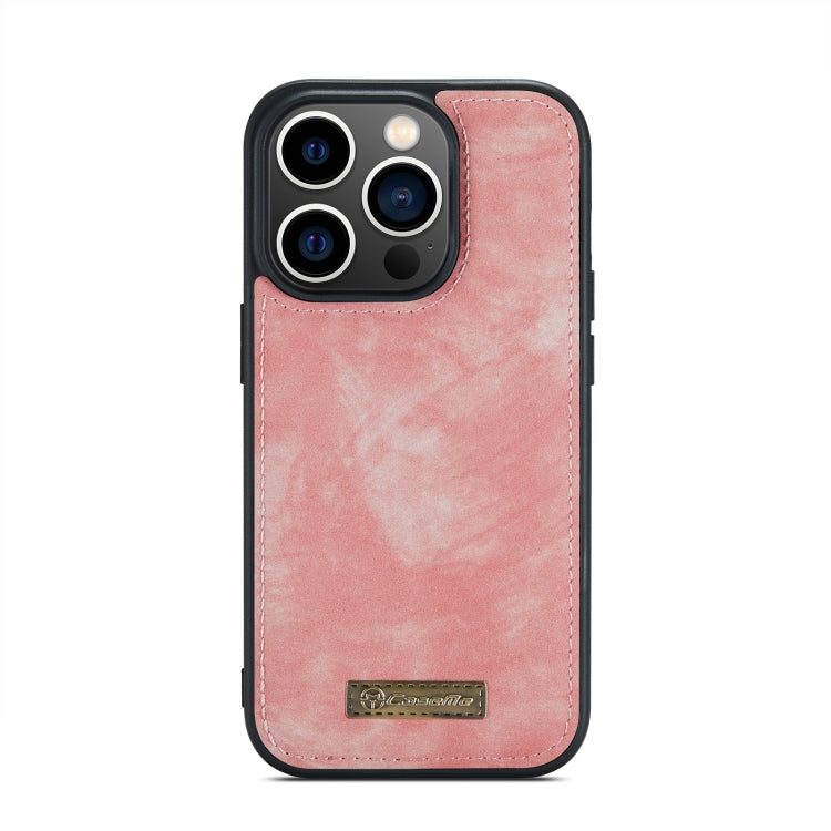 For iPhone 13 Pro Max CaseMe-008 Detachable Multifunctional Horizontal Flip Leather Case(Pink) - iPhone 13 Pro Max Cases by CaseMe | Online Shopping South Africa | PMC Jewellery | Buy Now Pay Later Mobicred